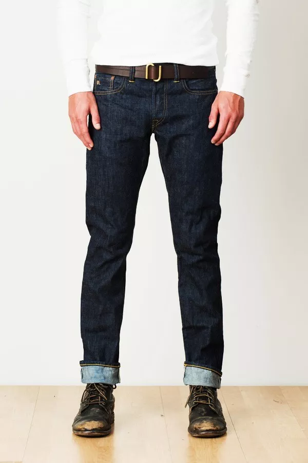 RRL double rl Men's jeans Once Wash Slim Fit Selvedge cone