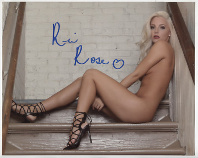 Ria Rose Model Autographed 8''x10'' Photo w/COA WWE27-190