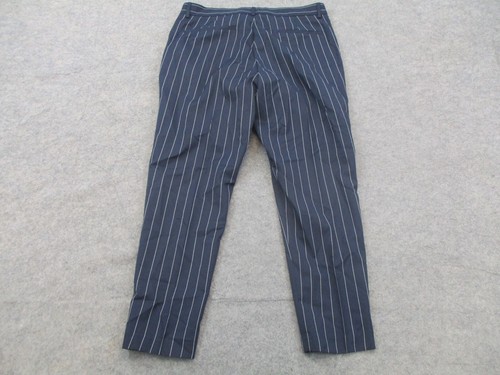 Pantalones de vestir para hombre Asos 33x25 azul blanco a rayas frente plano adulto - Imagen 5 de 8