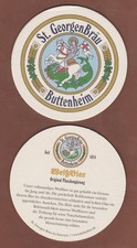 Bierdeckel ,Coaster , ST.GEORGENBRÄU , Buttenheim , Oberfranken / Bayern #3242#