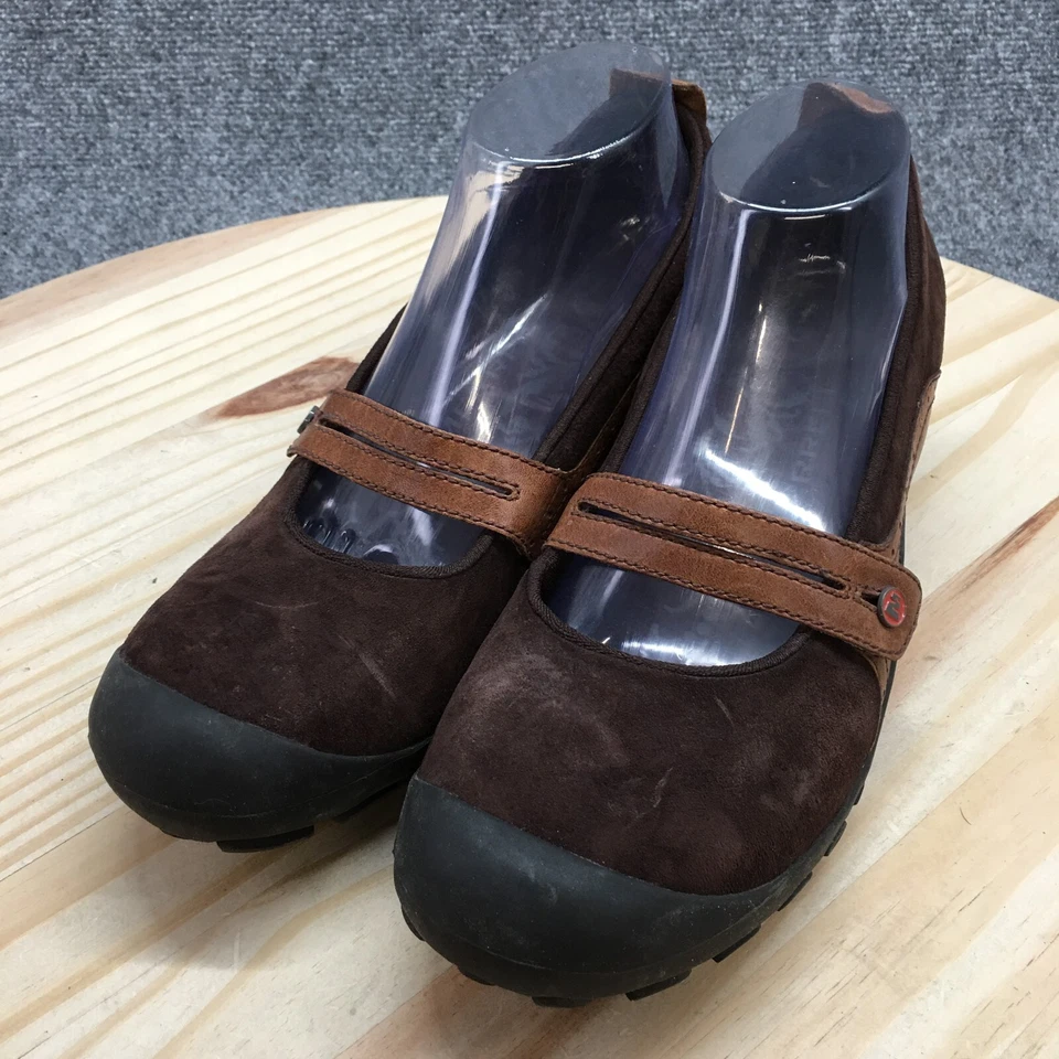 Merrell Shoes Womens 9.5 Plaza Bandeau Casual Mary Jane Flats J46498 Brown Suede - Image 3 of 4