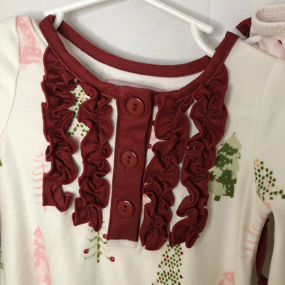 Southern Honey Navidad Niña 18M Dos Piezas Vestido Y Florero Foto 3 de 4