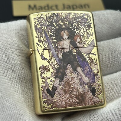 Zippo Final Fantasy 10 Ⅹ Yoshitaka Amano Water Warrior Gold Japan