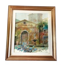 Giuseppe GIORGI GRANDE dipinto olio su tela Artista quotato anni 80