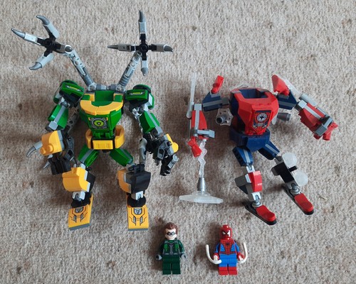 Lego Marvel - Set 76198 Spiderman & Dr Octopus Mech Battle complete pre-owned - Picture 2 of 11