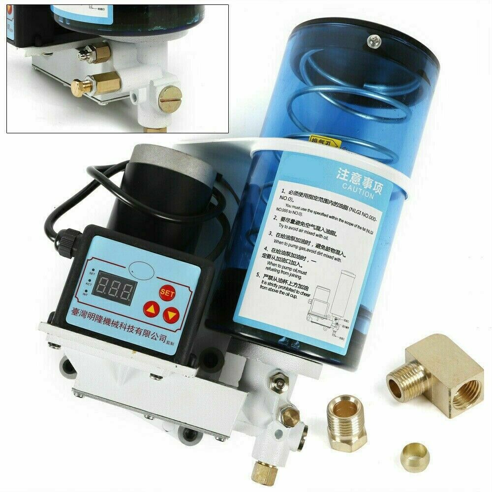 Electric Grease Pump 220V 0.8L Fully Automatic Oil Lubricant Pump 60cc/min 15W