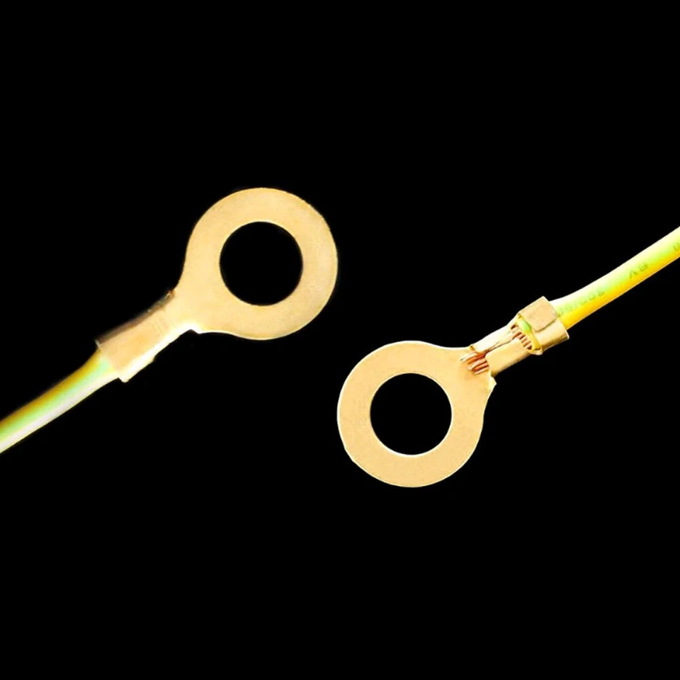 150 piezas M3/M4/M5/M6/M8/M10 anillo terminales cobre crimpado conector de cable Foto 2 de 4