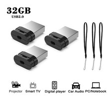Lot 32GB Mini USB 2.0 Flash Drive Thumb U Disk Memory Stick Storage with Lanyard