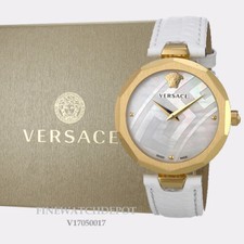 Authenti Versace Ladies Idyia Genuine Leather Strap Watch V17050017