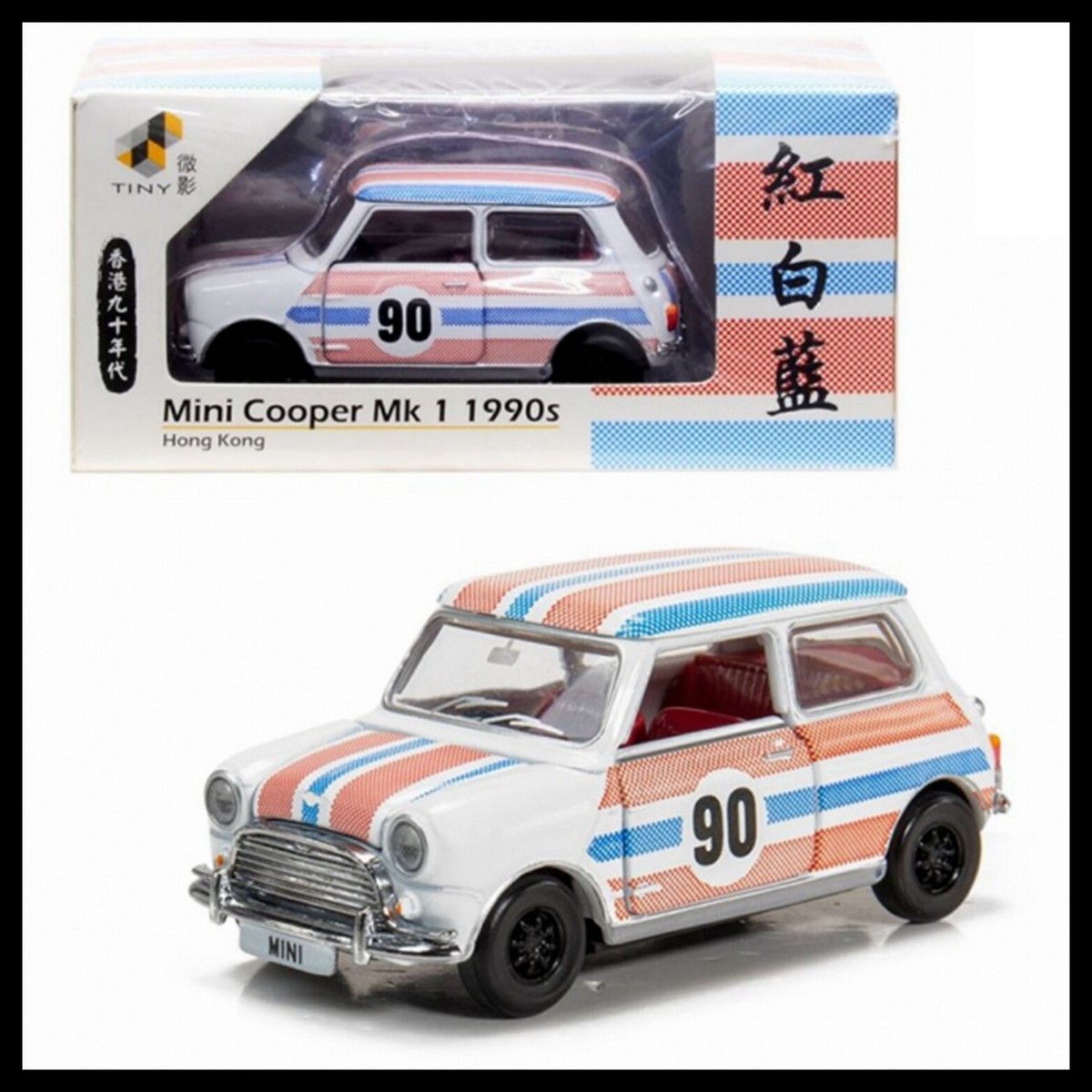 TINY 7-11 LIMITED MINI COOPER MK1 1990s 紅白藍 90 HONG KONG CITY