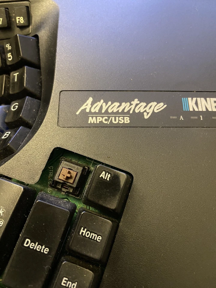Kinesis Advantage Keyboard KB500 Ergonomic Keyboard Brown Switch w. Footswitch - Image 3 of 4