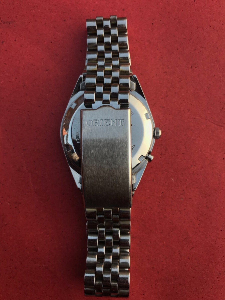 Vintage Orient Crystal Automatic 21 Jewels Day/Date Japan