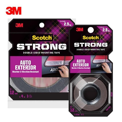 3M Car Tape Double Sided Mounting Auto Attaches Side Moldings Trim Emblems - 第 1/8 張圖片