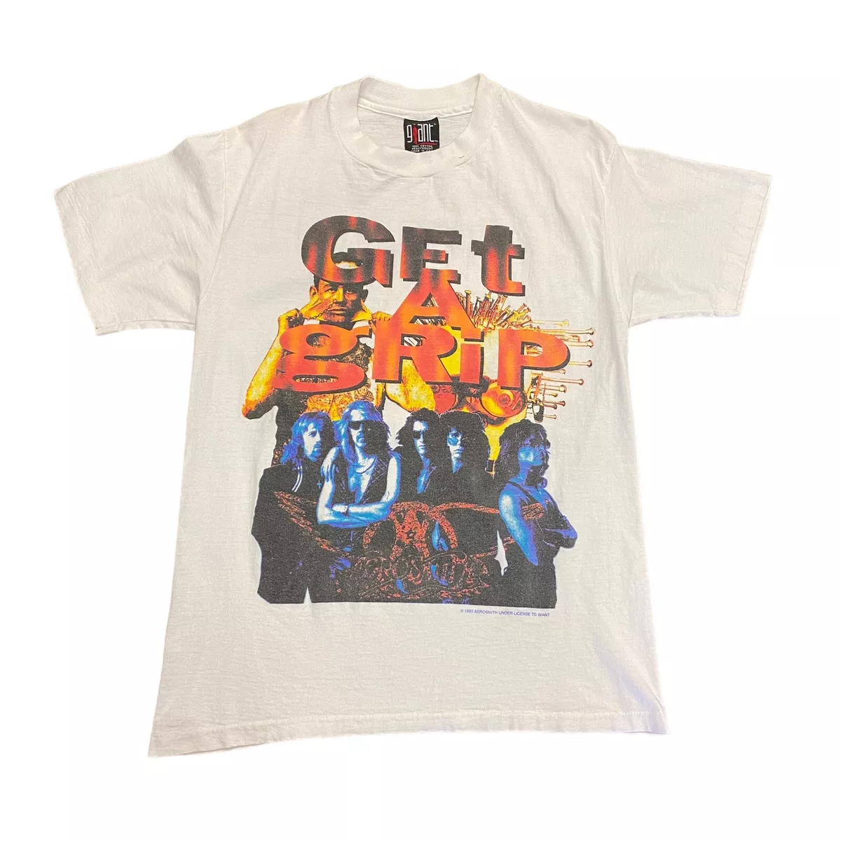 Vintage 1993 Aerosmith Get A Grip Livin on the Edge Tour T-Shirt
