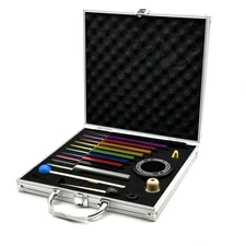 Solfeggio Tuning Forks Set, 10 pcs Unweighted Colorful Solfeggio Tuning Forks...