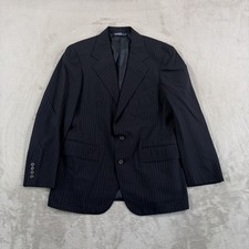 Vintage Polo By Ralph Lauren Sport Coat Blazer Jacket Navy Striped Men 38R USA