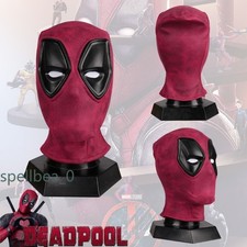 Deadpool 3 Red Men's Mask Wade Wilson Cos Prop Mask W/ Face Shell Christmas Gift