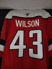 TOM WILSON WASHINGTON CAPITALS SCREAMING EAGLE RED FANATICS AUTHENTIC PRO JERSEY