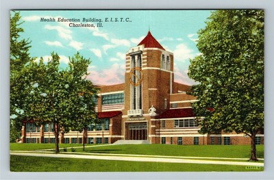 Charleston IL-Illinois, Health Education Building E.I.S.T.C., Vintage Postcard