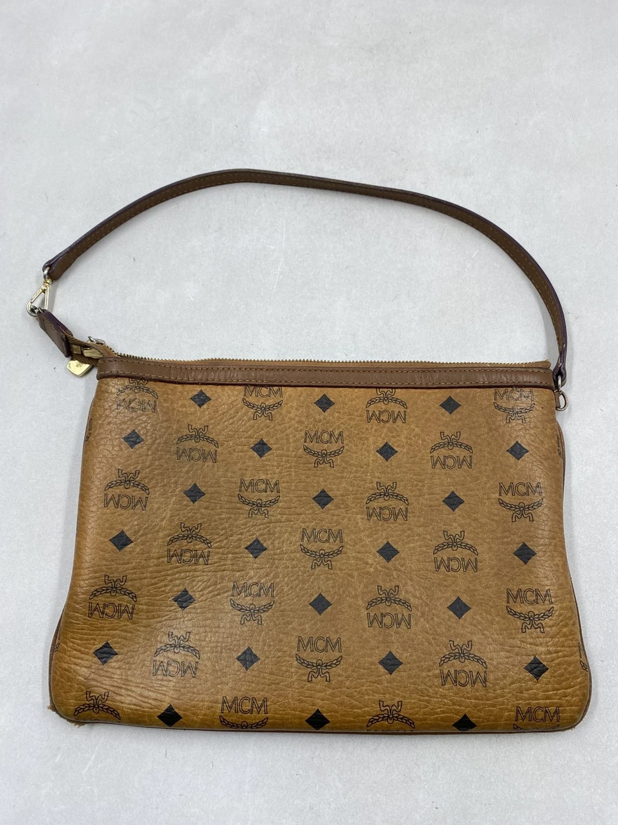 ◎ MCM レザー　ハンドバッグ　肩掛け紐付き　茶色　ブラウン　レディース MCM レディース ショルダーバッグ | eBay