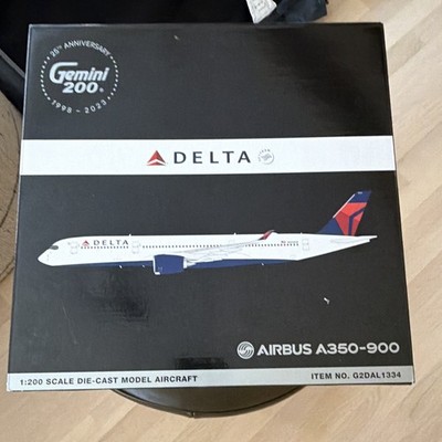 Gemini200 Delta Airbus A350-900 A350 1:200 Diecast Model w/ Stand G2DAL1334