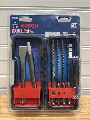 Bosch HCST006 SDS-plus Masonry Trade Bit Set, Chisels and Carbide, 6-piece