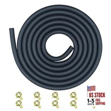 3/16 Fuel Line Hose Set with 10 Pieces Clamps Rubber Gas Tube for ATV Go