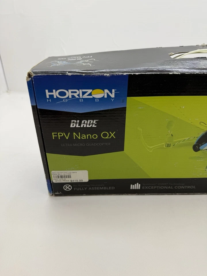 Blade Nano QX FPV RTF Quadcopter Drone w/SAFE & Fat Shark Teleporter V4 Headset - Image 2 of 4