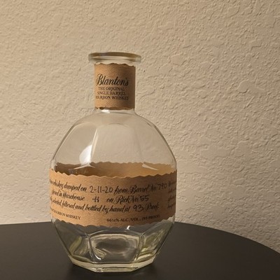 Blanton's Single Barrel Bourbon Whiskey Empty Bottle Clear 750ml