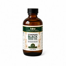 Ethiopian Black Seed Oil Pure 4 oz Glass  High Thymoquinone 5.17 Cold-Pressed