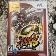 Nintendo Mario Strikers Charged Nintendo Selects Wii Game Manual, E10+, NTSC