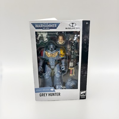 NEW Mcfarlane Warhammer 40k Space Wolves Grey Hunter 7  Action Figure Toy Rare
