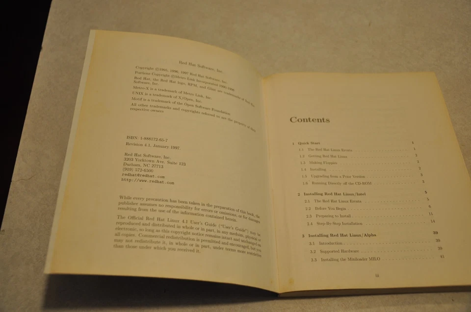 The Official Red Hat Linux 4.1 User's Guide 1997 - Image 2 of 4