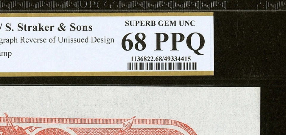 PCGS 68 SUPERB GEM, $5 Confederate States Chemicograph Banknote CSA Civil War - Image 3 of 4