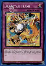 Yugioh! Dracotail Flame JUSH-EN011 (Super Rare) 1st Ed "Dracotail Deck Support"