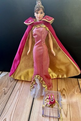 Barbie As Audrey Hepburn Redress  Cinema Royalty  Pink/Gold Evening Gown Lot