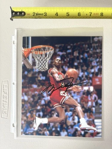 Michael Jordan Autographed Signed 8x10 Color Photo TAA COA 650