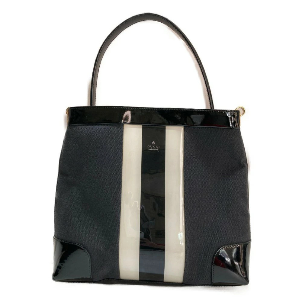 GUCCI Enamel Canvas Shoulder Bag in Classic Design