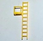 Vintage 1950s Marx Army Training Center Playset Barracks Building Ladder