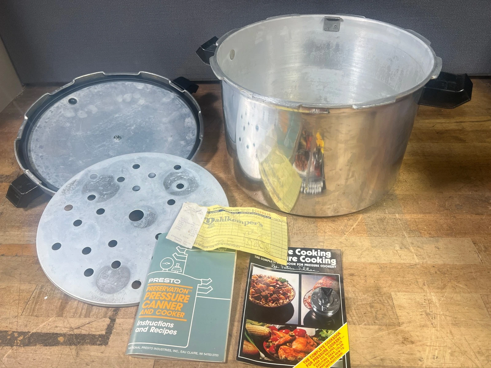 Vintage Presto 15 Qt. Aluminum Pressure Canner Cooker #01710 Preservation 100