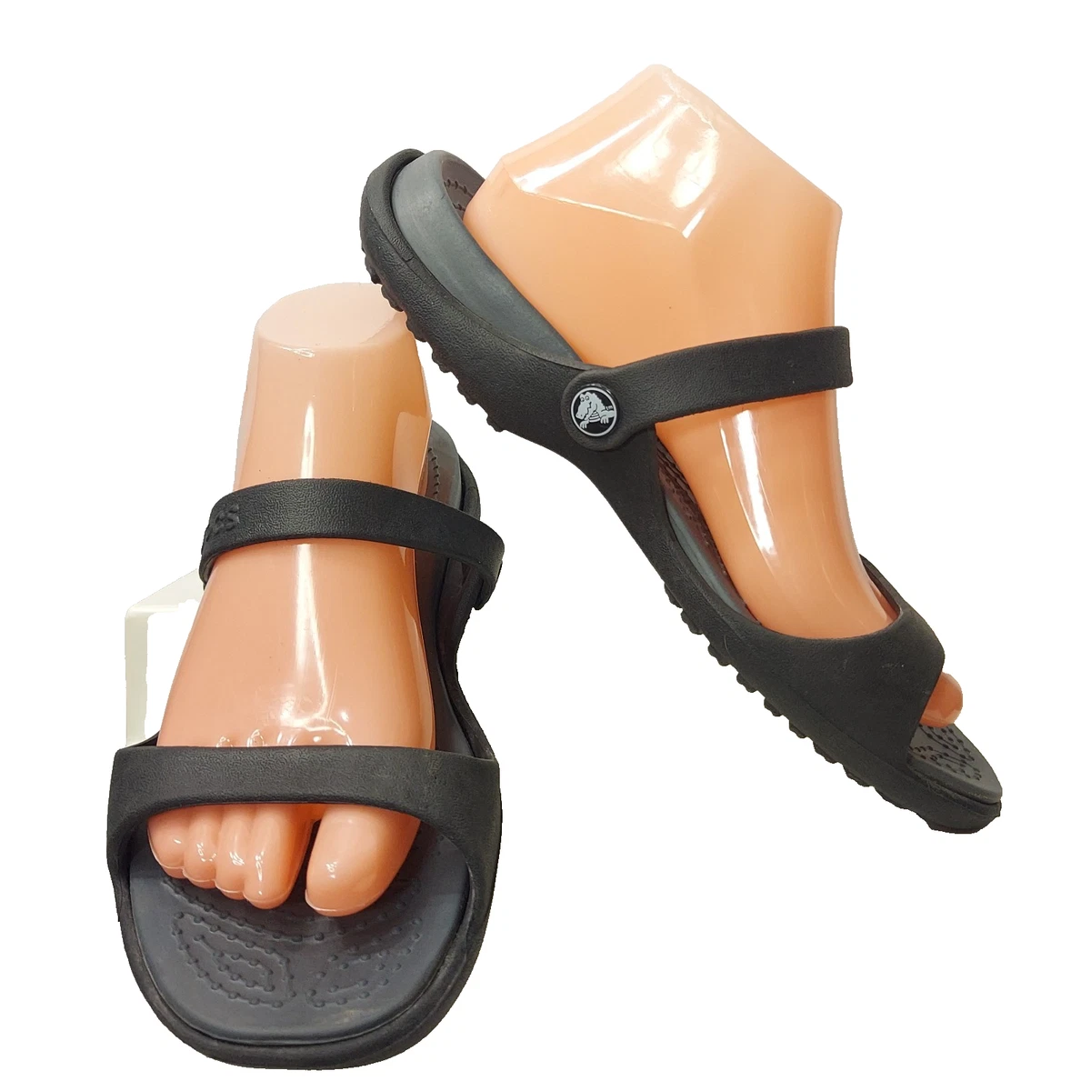Crocs Cleo II Double Strap Adjustable Sandals Black‎ Womens Size 4 Slides Crocs Cleo Women main image 4