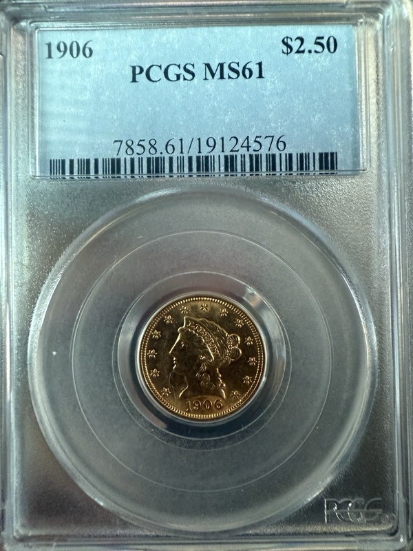 1906 $2.5 Gold Liberty PCGS