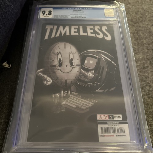 TIMELESS #1 1:50 Ramos Miss Minutes 2da impresión RARA VARIANTE CLAVE CGC 9.8 - Imagen 1 de 4