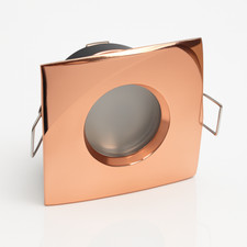 Bathroom Ceiling square  Spotlight   Rose Gold GU10 Square