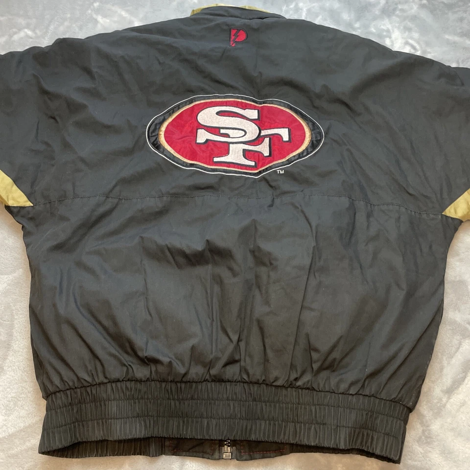 Vintage San Francisco 49ers Reversible Jacket Mens S Big Logo NFL Pro Player 90s - Image 3 of 4