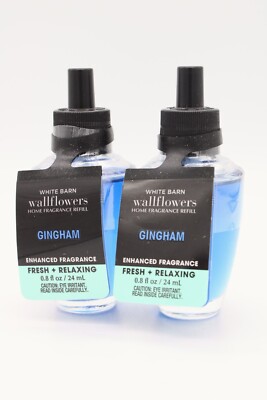 2) Bath and Body Works GINGHAM Wallflowers Fragrance Refill