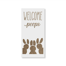 Easter Welcome Peeps Stencil - Durable  Reusable Mylar Stencils