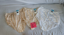 Lot 3 NWT S 5 Vanity Fair Nylon 815012 Brief Underwear V5 Tagless Nude White