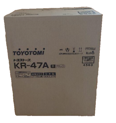 Toyotomi Round Double Clean KR-47A B Oil Stove Oil Heater Black