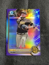 2022 Bowman Chrome Purple Lava Refractor #BCP-127 Victor Lizarraga /250 Padres 